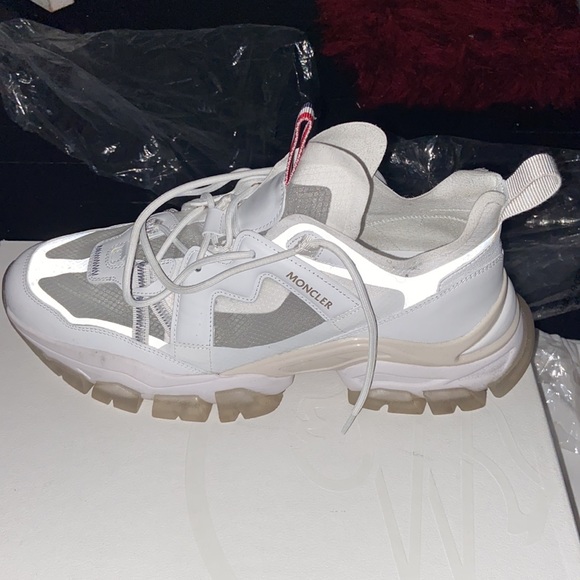 Moncler shoes only worn once excellent condition size 11 come with bags - Picture 2 of 4